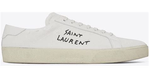 ysl white sneakers